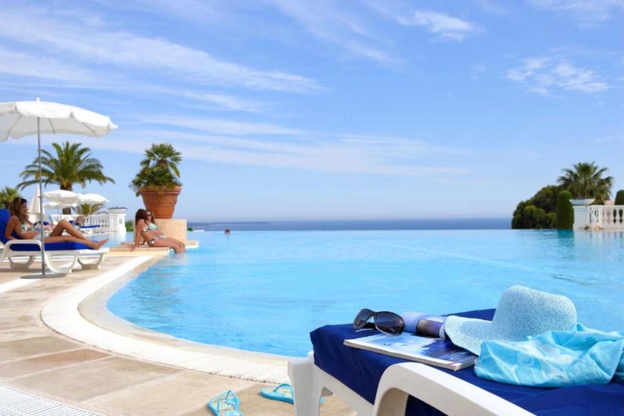 Exceptionnel Sur Cannes Vue Mer Piscine Exteriér fotografie