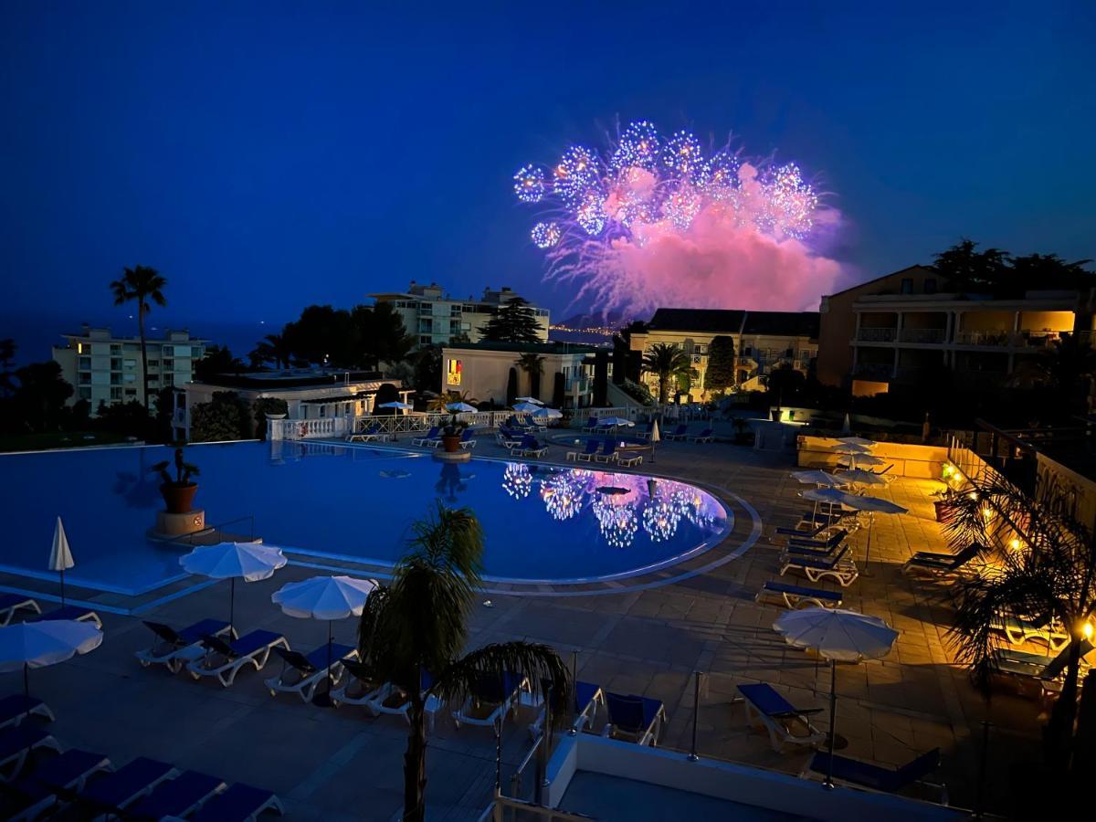 Exceptionnel Sur Cannes Vue Mer Piscine Exteriér fotografie
