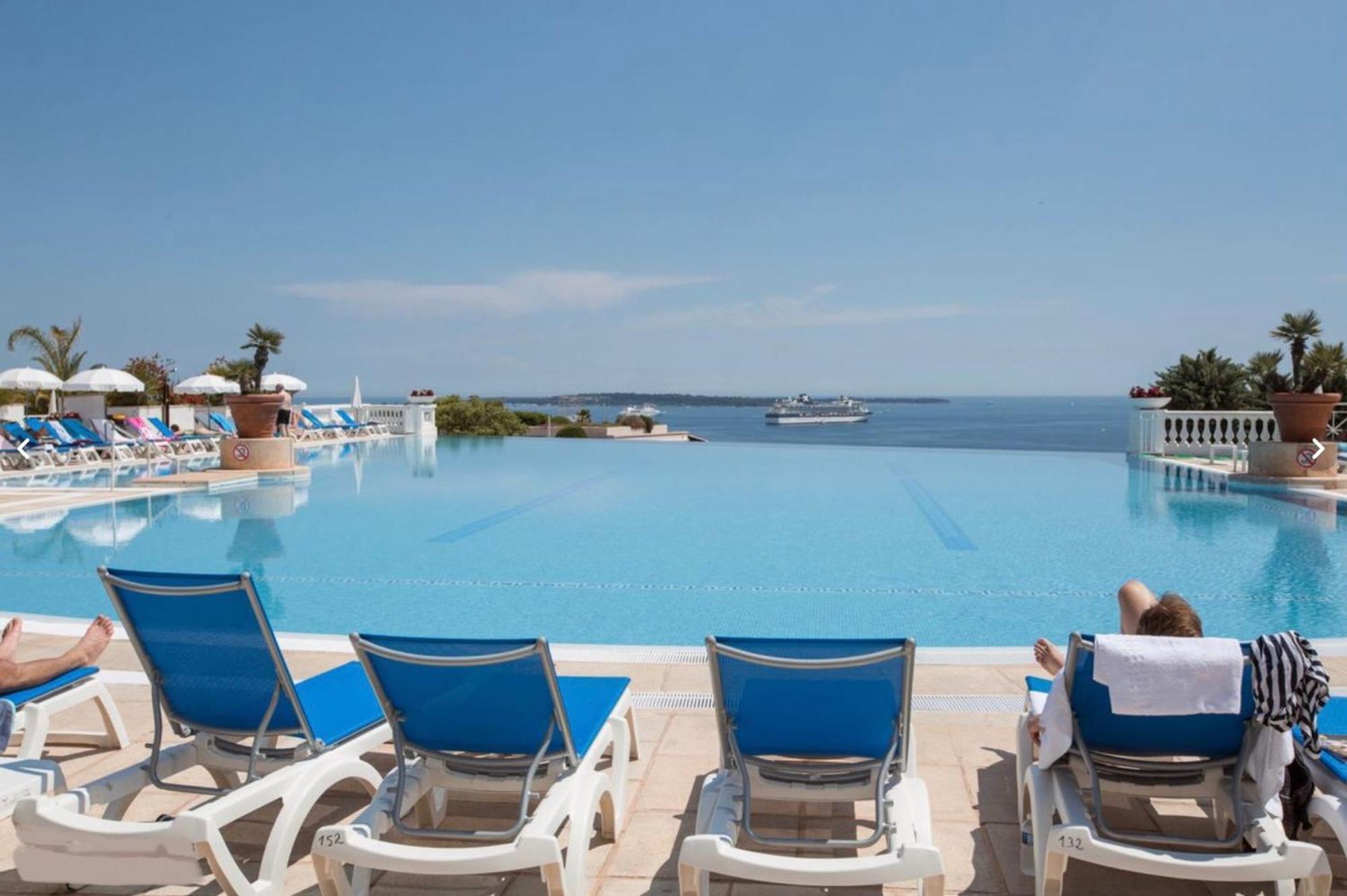 Exceptionnel Sur Cannes Vue Mer Piscine Exteriér fotografie